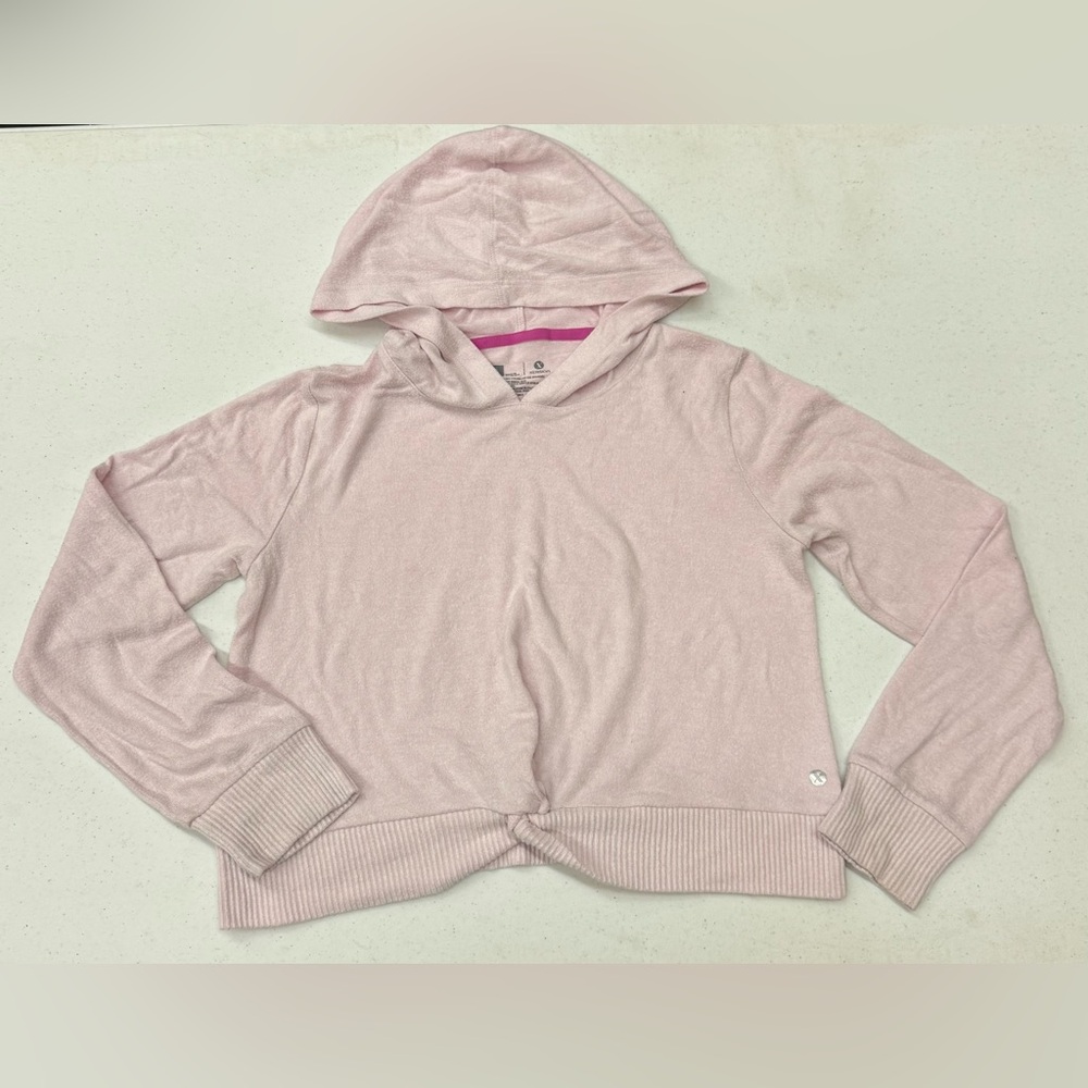 Xersion Light Pink Hooded Crewneck Sweater - Youth size 16